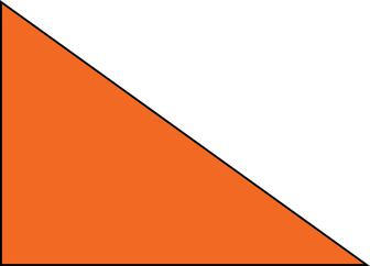 Profile view of the Comcast Urethane Mega wheel chock, 25 by 18 by 18 inches, for large industrial and mining equipment tires
